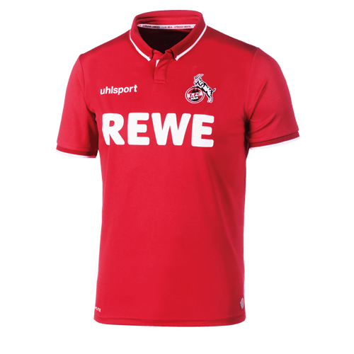 1. FC Köln Auswärtstrikot 2018/19 in rot/weiß