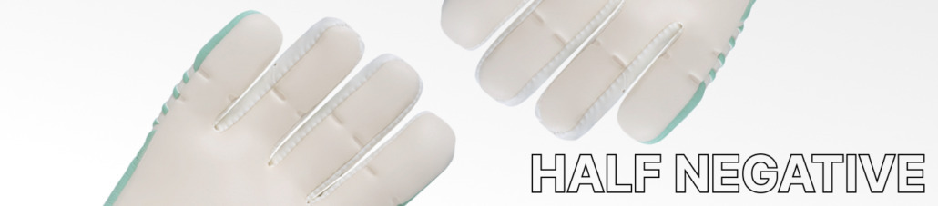 Torwarthandschuhe mit Half Negative Cut